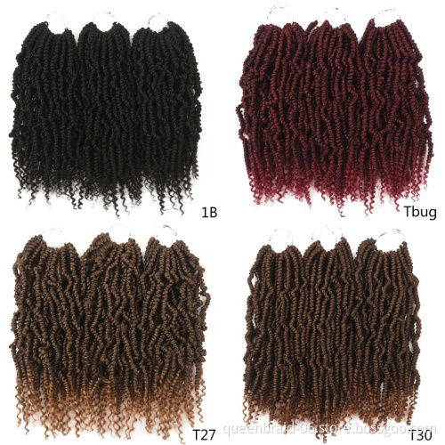 Crotchet Hair Extension Pre-looped Fluffy Passion Twisted Hair Braids Bomb Twist Crochet Hair